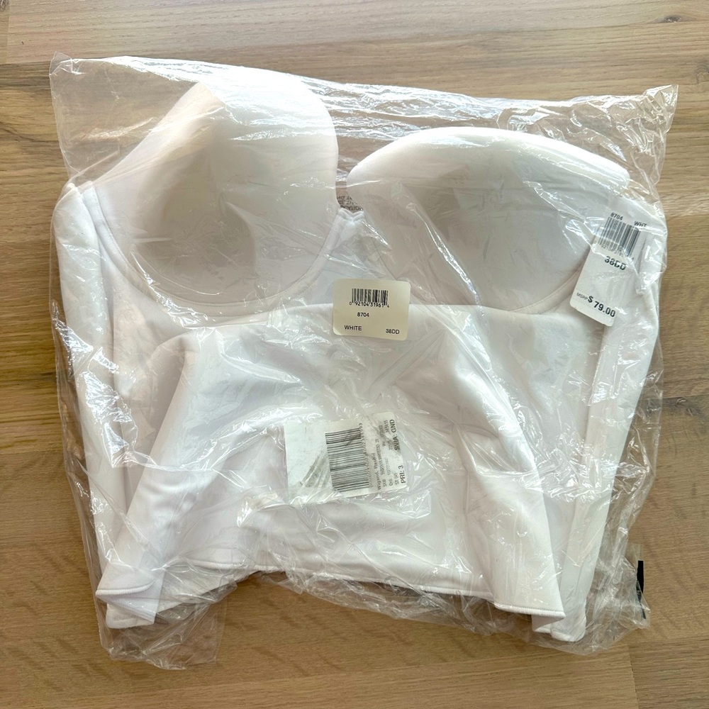 White bridal corset